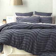 Wave Vintage Washed Tufted Cotton Chenille European Pillowcase